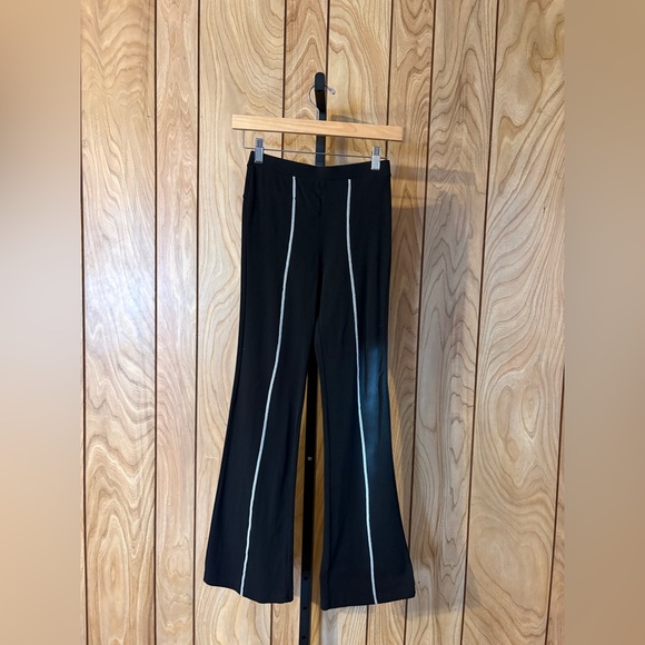 Black Star Detail Flare Pants - Picture 2 of 9